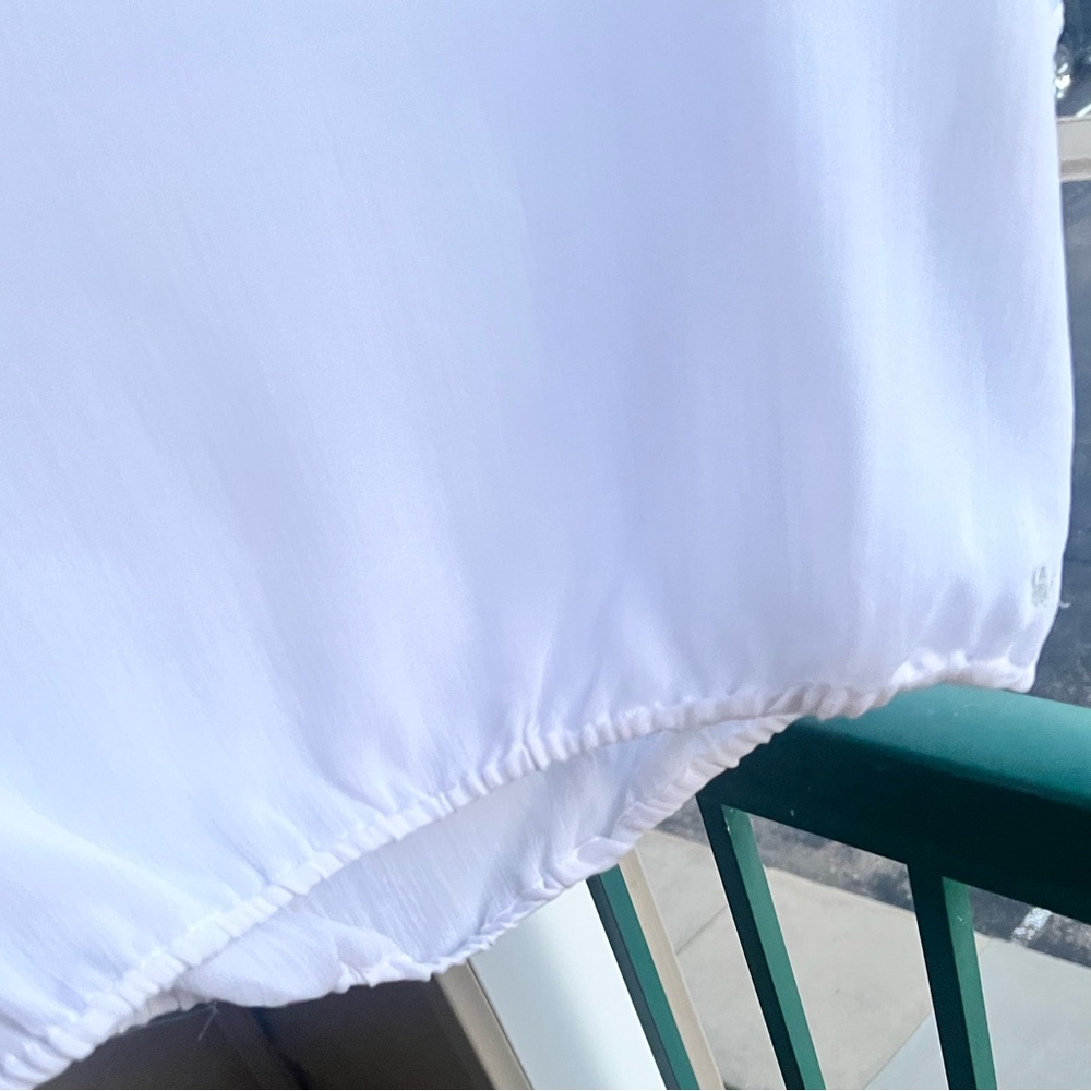 🆕Lady Dutch White Boho Blouse XS Crochet Lace Vacation Bohemian Cottagecore - Picture 8 of 17